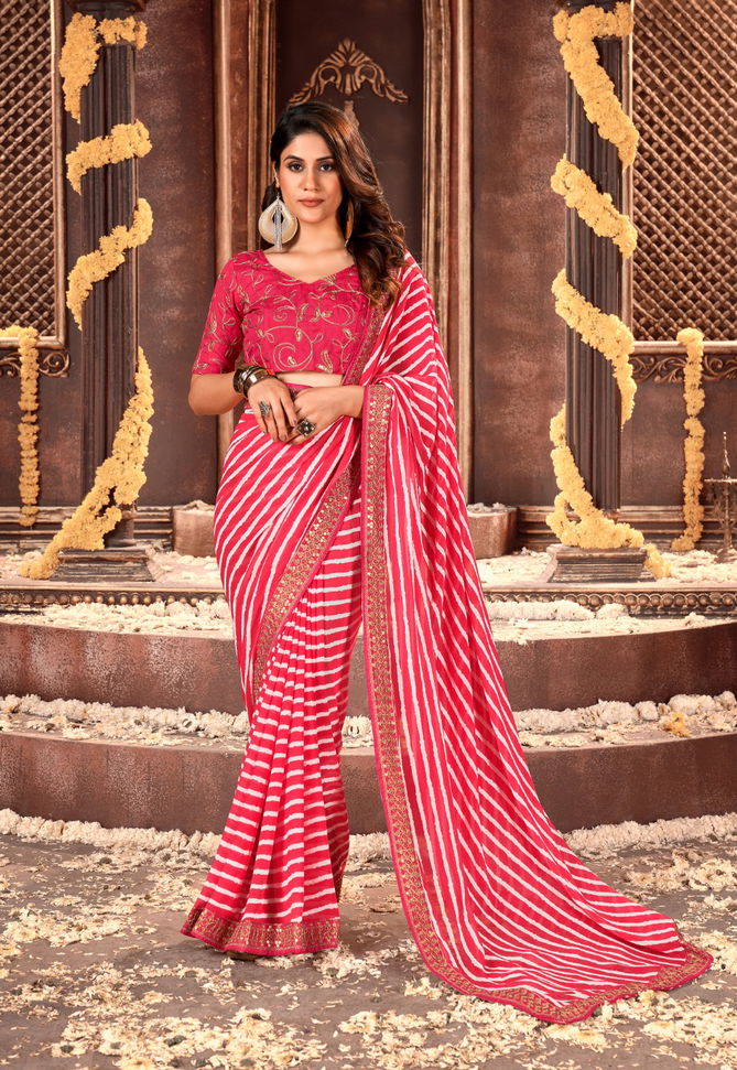 Stavan Vihana Vol 5 Bandhni Printed Sarees Catalog
